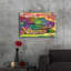 «In a tandis que crocodile» par Dean Russo, art mural en verre acrylique-1267732976