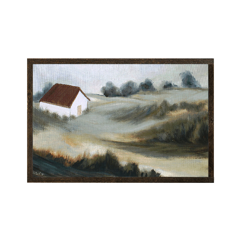 "A Calming Place", art mural encadré en bois, Brun foncé