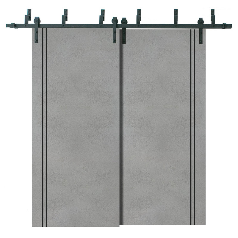 Finition en bois massif manufacturé, Béton, 36 po x 84 po