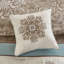 Ensemble d'édredon jacquard 7 pièces bleu grand