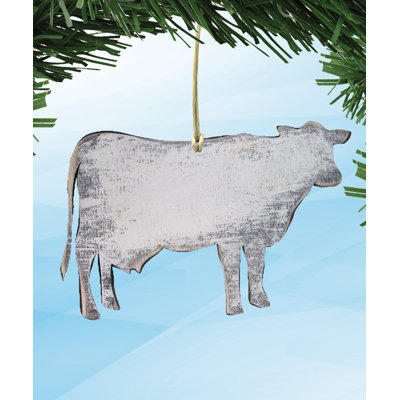 Aimants en bois rustique en forme de vache