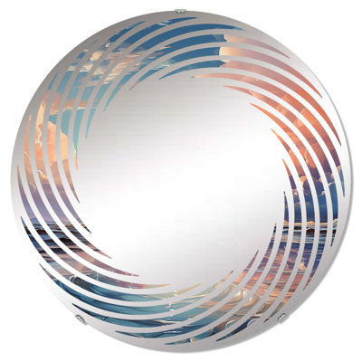 Nuage de charme liquide Art - Miroir mural en spirale MIR108491 C