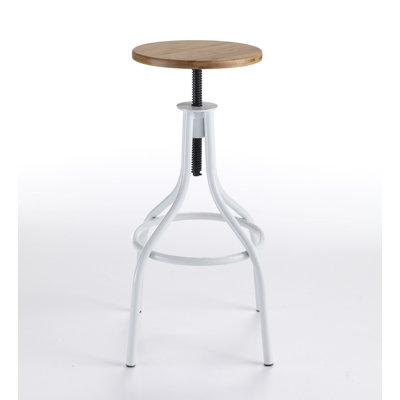 Colomiers Adjustable Height Counter Stool with Metal Frame