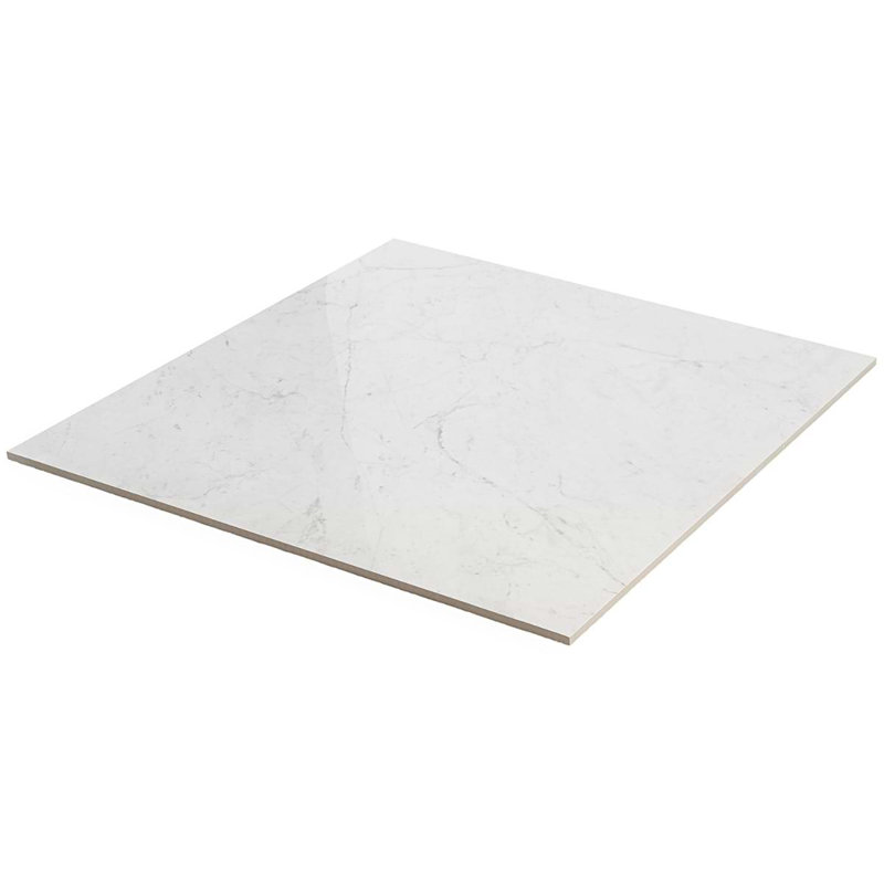 Dreamstone 24X24 Polished Porcelain Tile, Carrara Giola Polished