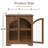 Slesnick Arched 2-Door Coffee Bar Display Cabinet-1469087307