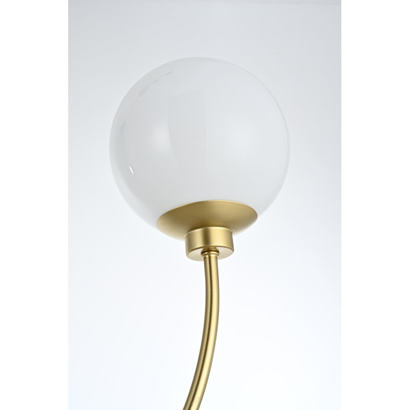 Lustre de 30 pouces en laiton Living District Nyomi, Laiton, H 19 po x l 30 po x P 7 po