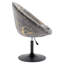 Fauteuil d'appoint pivotant en velours Pilcher-2065442073