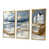 Toile avec cadre flottant or