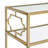 Rectangular Metal And Glass Accent Table