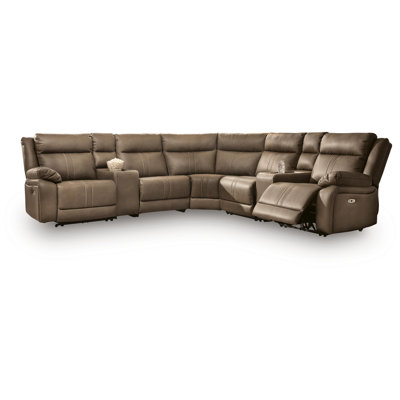 Immingham 7-Piece Power Reclining Sectional With Audio Consoles