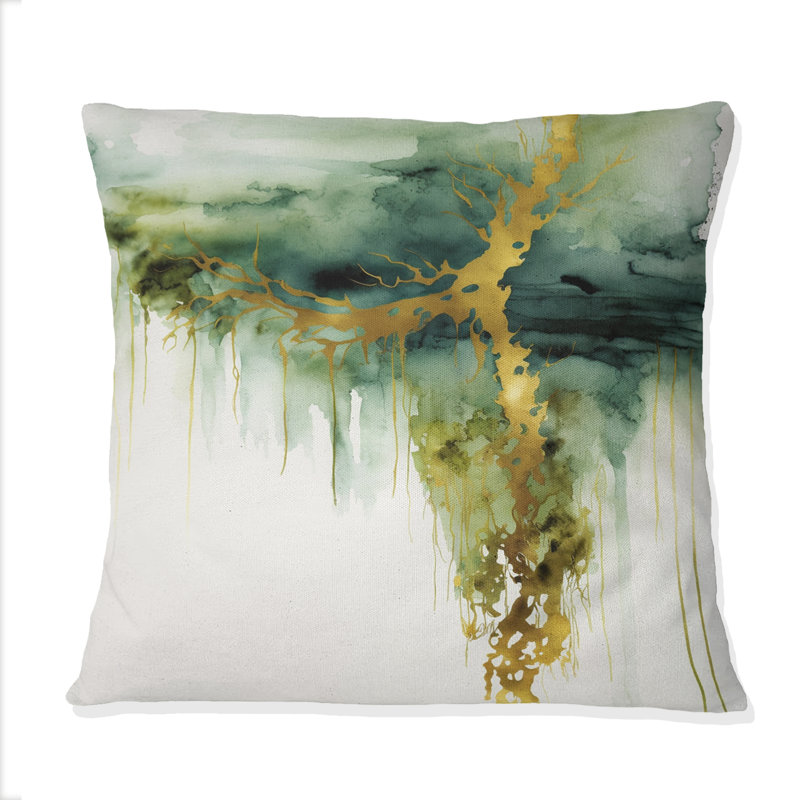 Coussin Awakenings In French Moss IV - Abstract
