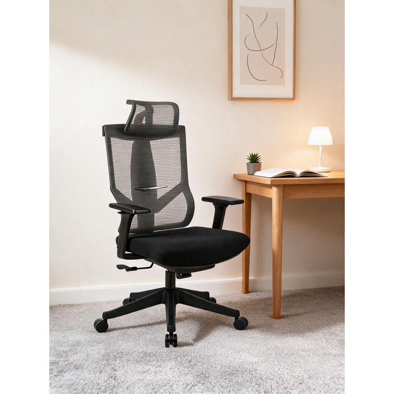 High Back Executive Office Chair with Headrest 4 Level Lockable Function Black 300LBS Capacity