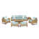 Tullio 8 - Person Patio Conversation Sets with Sunbrella® Cushions