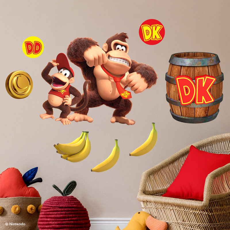 Donkey Kong and Diddy Kong Wall Decals