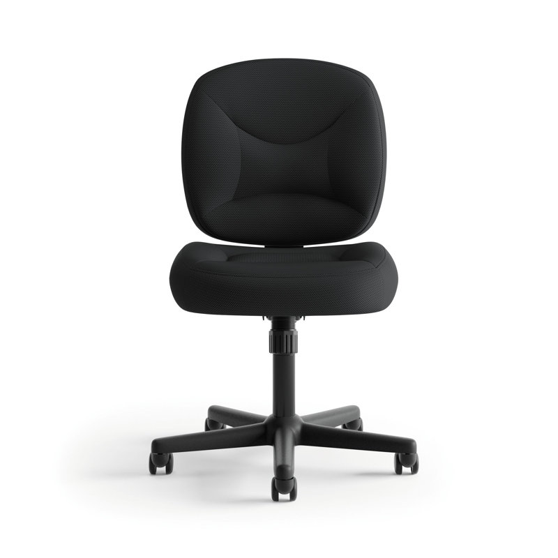 Black Mesh Swivel Task Chair with Lumbar Support