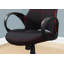 Chaise de bureau, jeux, hauteur réglable, pivotant, ergonomique, accoudoirs, bureau d'ordinateur, travail, tissu noir et rouge, métal noir, contemporain, moderne
