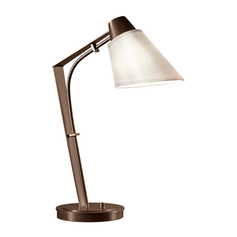 Reach 21.9" Desk Lamp, Natural Anna, Oil Rubbed Bronze