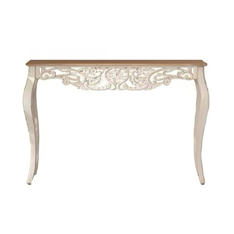 43.31" French Country Carved Console Table