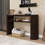 Console d'inspiration rétro avec plateau et tablette en placage de frêne-259670948