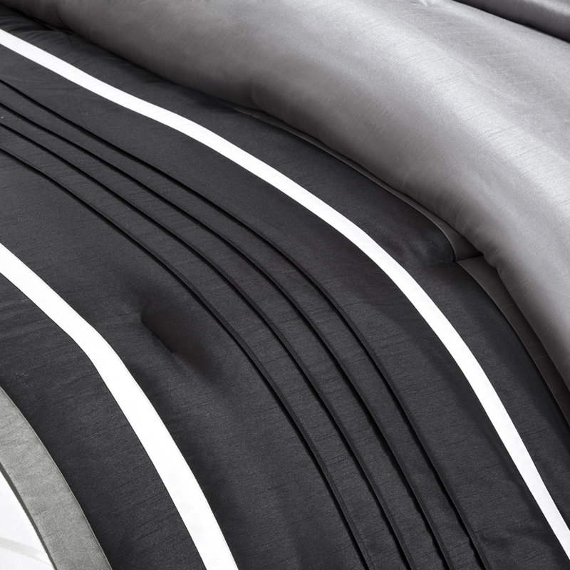 Elegant Grey Bedding Sets, Polyester Comfort, All-season Use