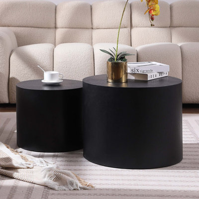 with ash, oak, veneer side table, coffee table, end table, nesting table set of 2