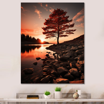 Maddoux Canada, coucher de soleil sur toile