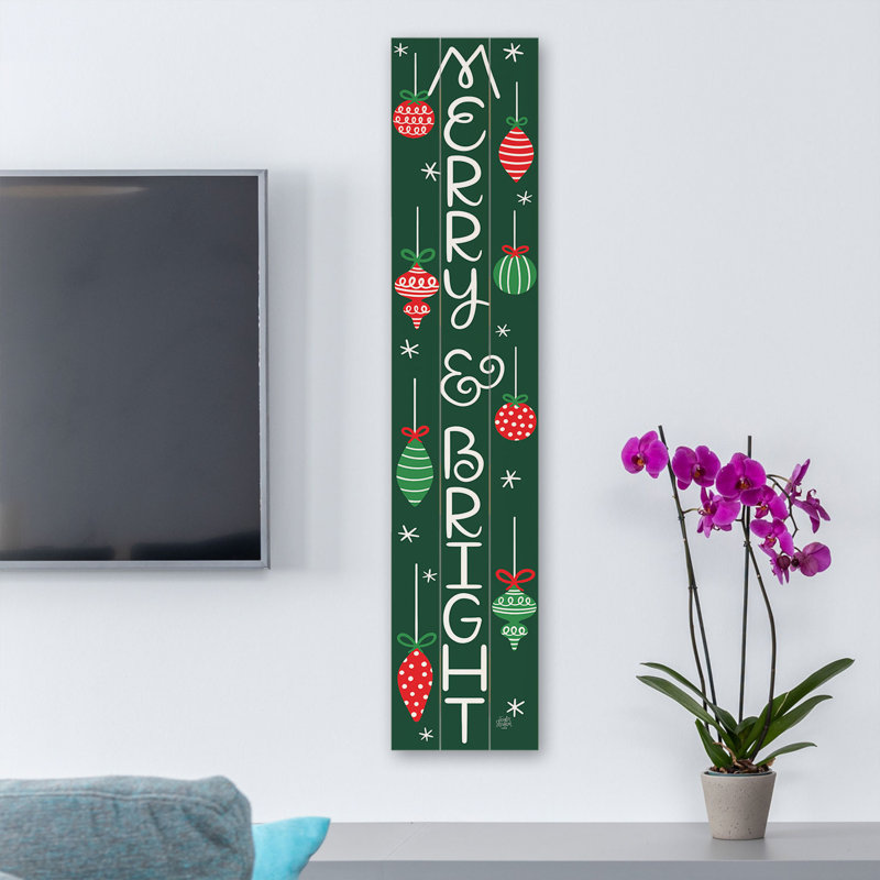Panneau de bienvenue Merry & Bright