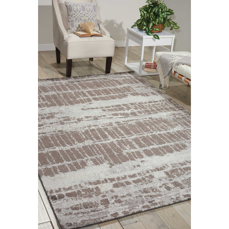 Viscose Abstract Indoor Rug, Rectangle 9'9" x 13'9"
