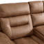 Causeuse inclinable électrique en similicuir de 79,2 po de largeur avec console centrale et ports de recharge-801698055