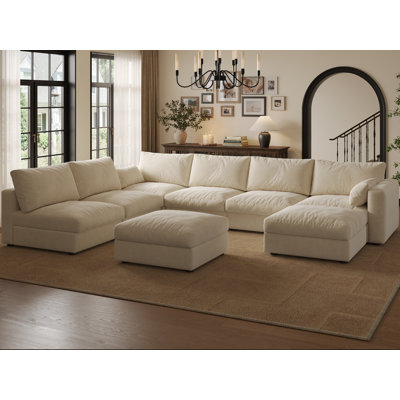 Canapé modulaire de 128 po avec rangement