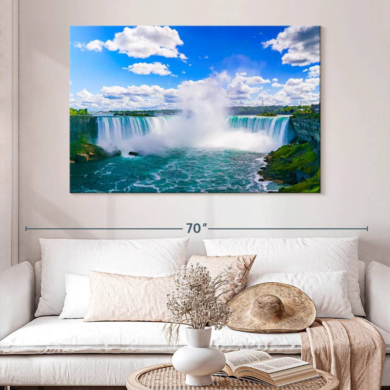 Chutes du Niagara pittoresques, H 34 po x l 51 po