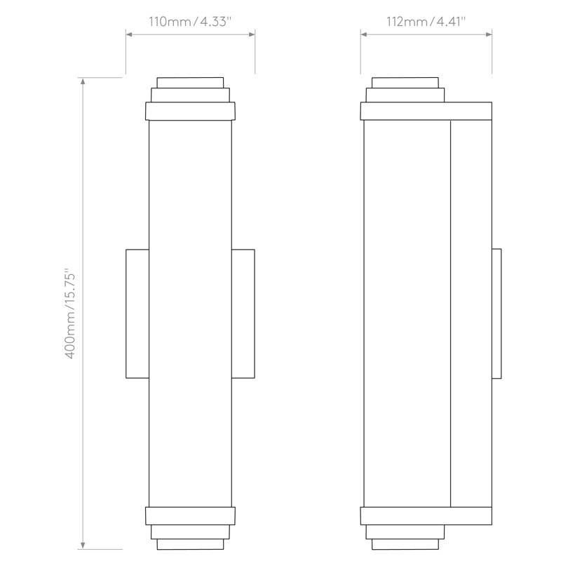 Burlington, 438 Lumens, Matt Gold, 15.75" H x 4.33" W x 4.65" D