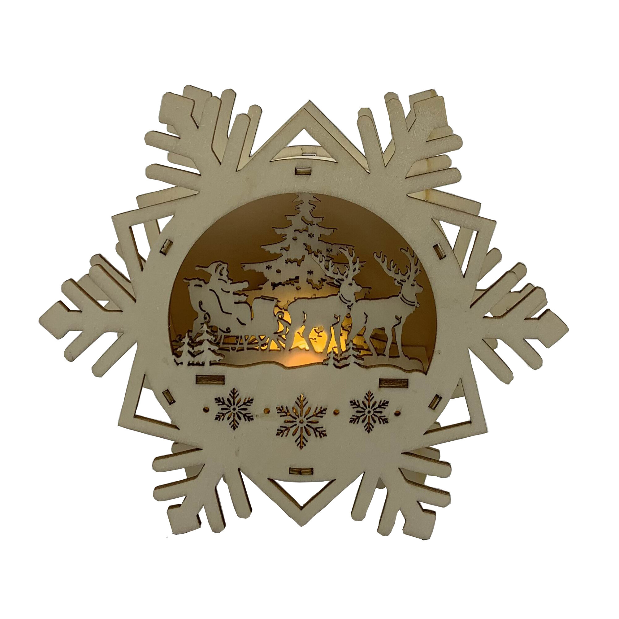 The Holiday Lighted Aisle® Wayfair Scene Snowflake 