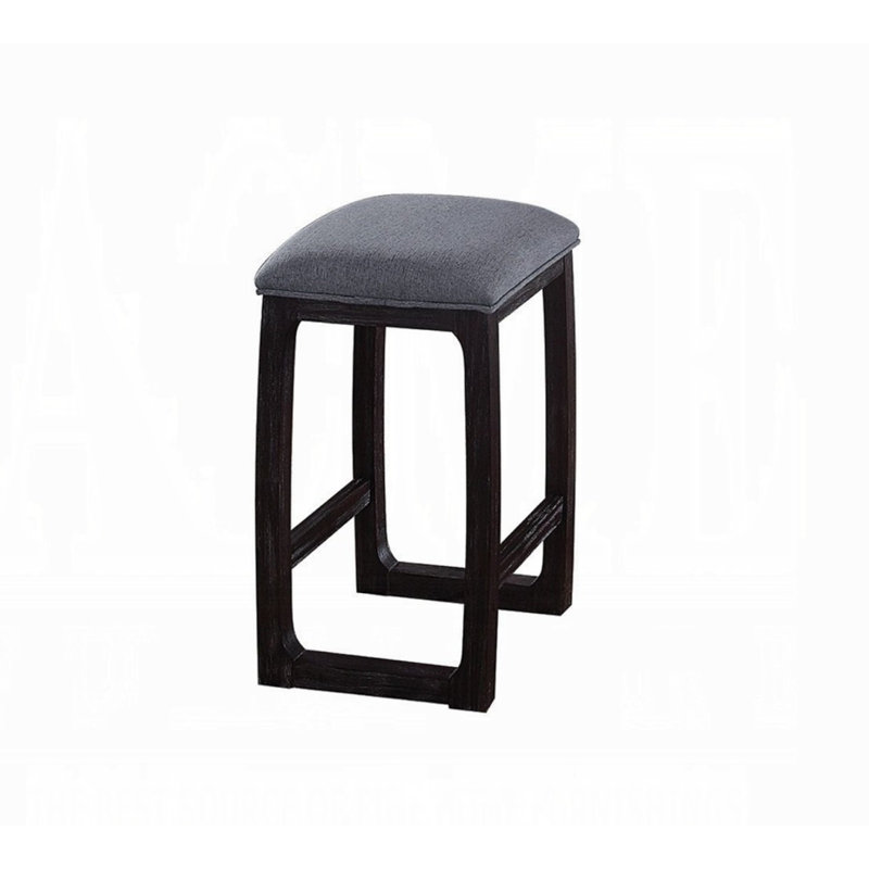 Tabouret à hauteur de comptoir de 1 pièce avec repose-pieds et coussin de siège rembourré