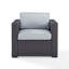 Chaise de patio avec coussins Arbedella-1500831488