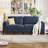 79.1'' Wide Classic Chenille Upholstered Sofa, 3-Seater Couch with Solid Wood Leg-1810852773