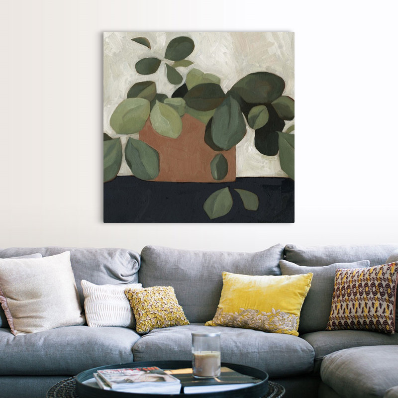 Jade Hoya I, art mural sur toile, Toile tendue, H 48 po x l 48 po