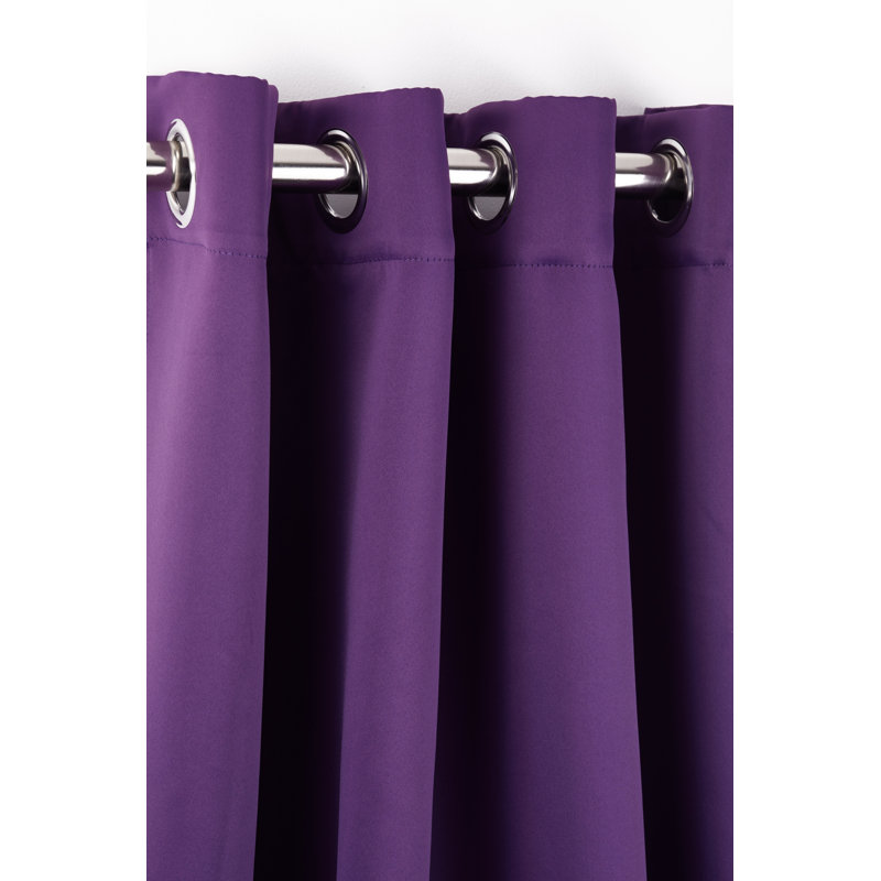 Lloyd Harbor Blackout Curtain Pair, Amethyst, 168 W x 137 D cm
