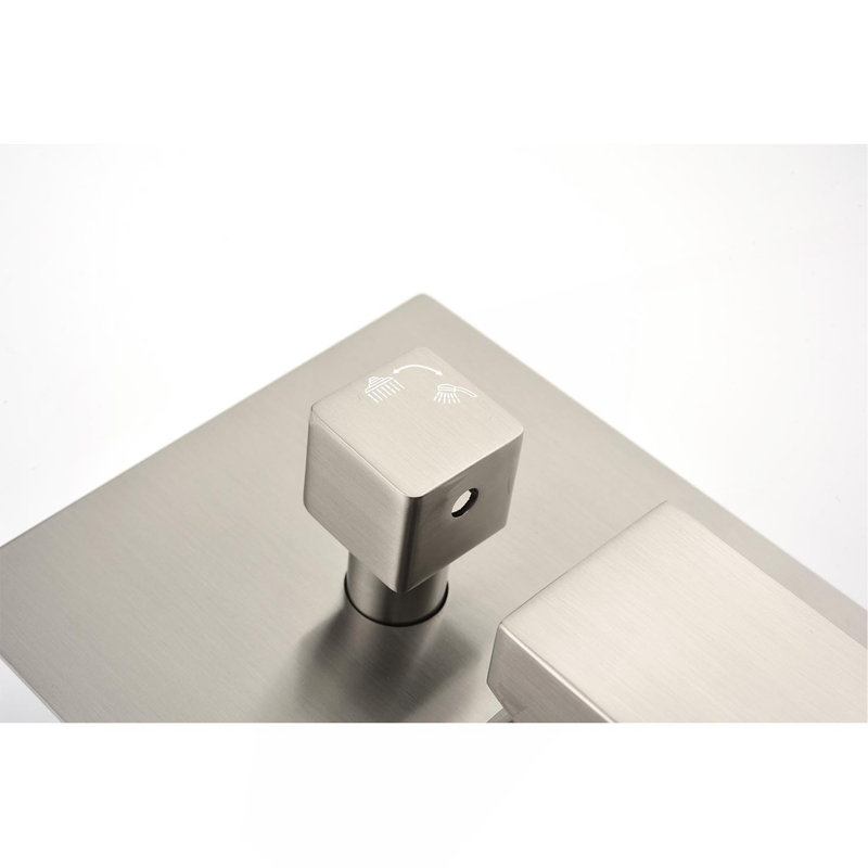 12" Shower Head System Ceiling Mounted Shower, Brushed Nickel