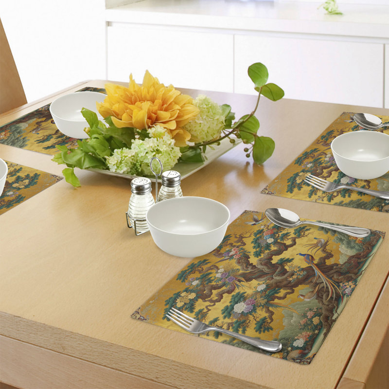 Ensemble de 4 napperons Ambesonne Vintage
