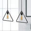 1 - Light Black Triangle Pendant-525384120
