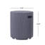 Porte-réservoir de propane moderne en béton léger de 19,9 po et table d'appoint d'extérieur en gris