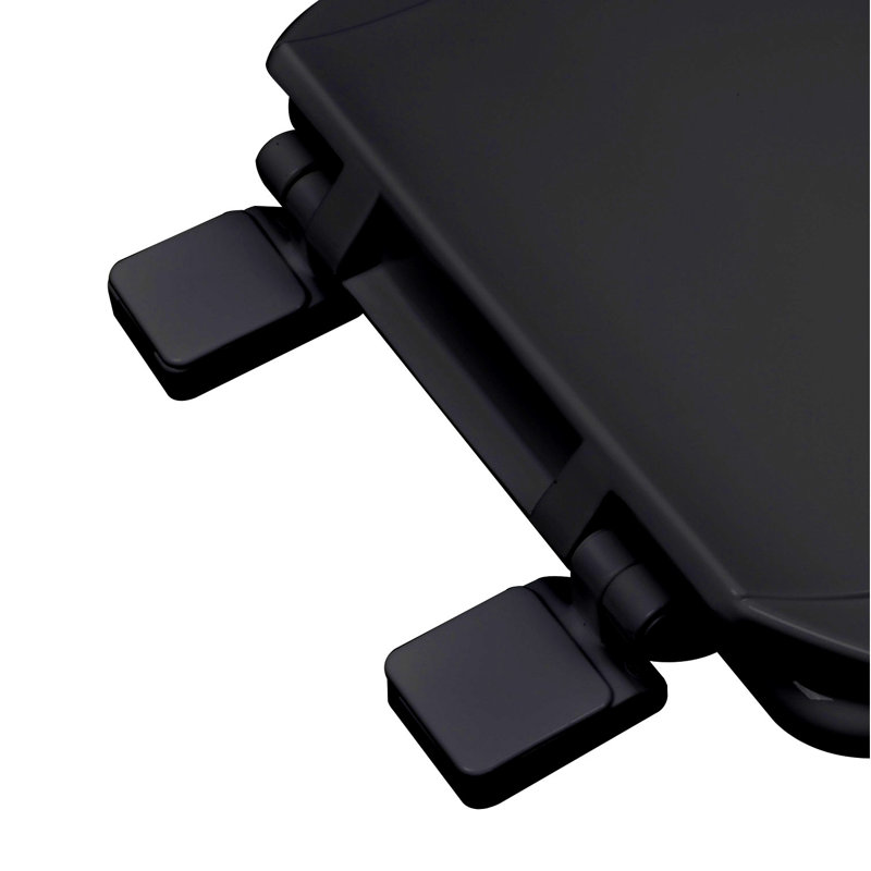 Siège de toilette rond en plastique Deluxe Deluxe, Noir