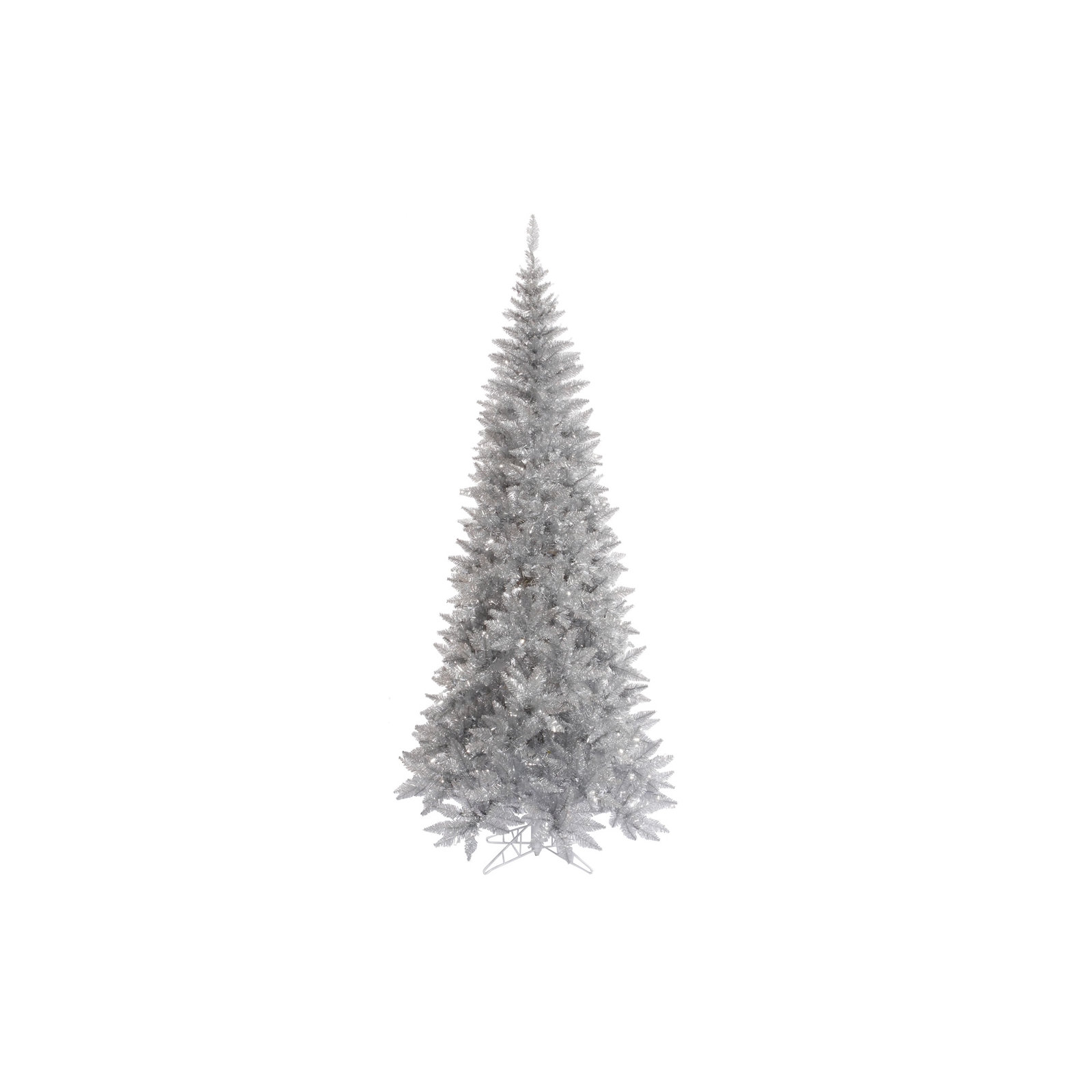 Silver Tinsel Fir 6.5' Artificial Fir Christmas Tree