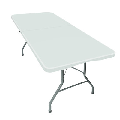 Table pliante rectangulaire en plastique 6 pouces 72 pouces avec poignée