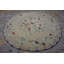 Tapis crocheté américain de couleur claire à motif floral antique
