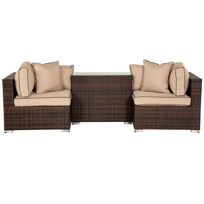Finch 2 Seater Rattan Sofa Set