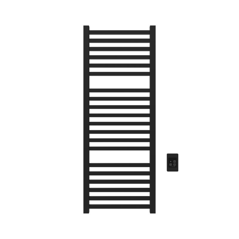Chauffe-serviettes électrique mural Quadro, Noir mat