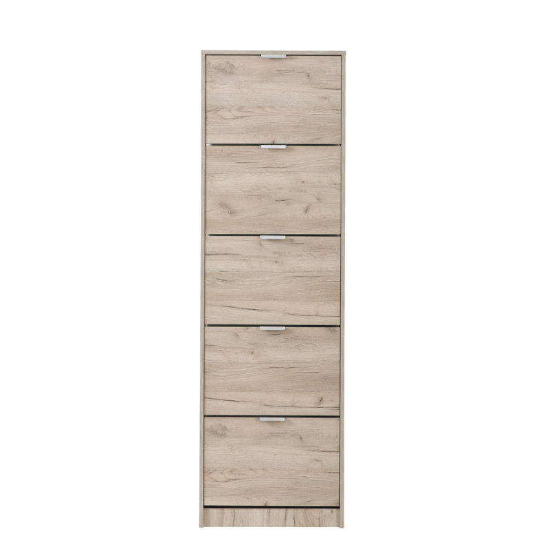 10 Pair Flip Down Shoe Storage, Grey