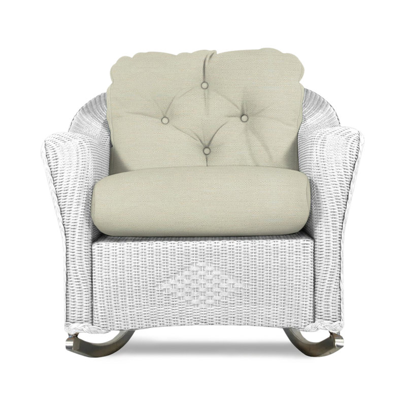 Reflections Outdoor Rocker Chair, Demo Stone, White